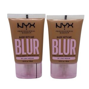 2 NYX PROFESSIONAL  BARE With Me BLUR Skin Tint Foundation - 09 Light Medium